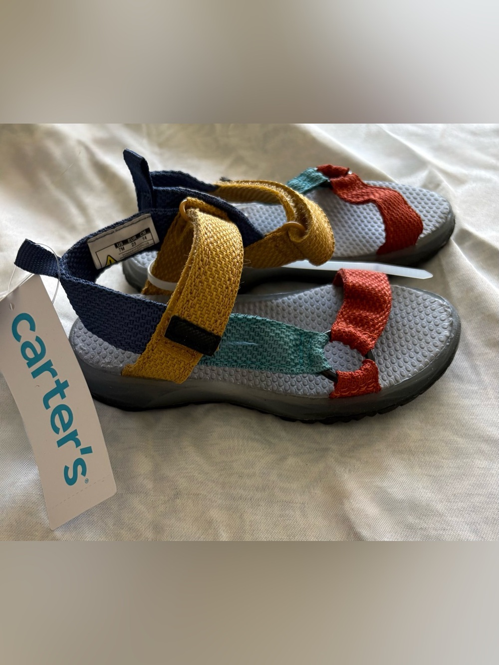 Carter’s Toddler Light-Up Sandals | Multicolor Hook & Loop | Size [add size]